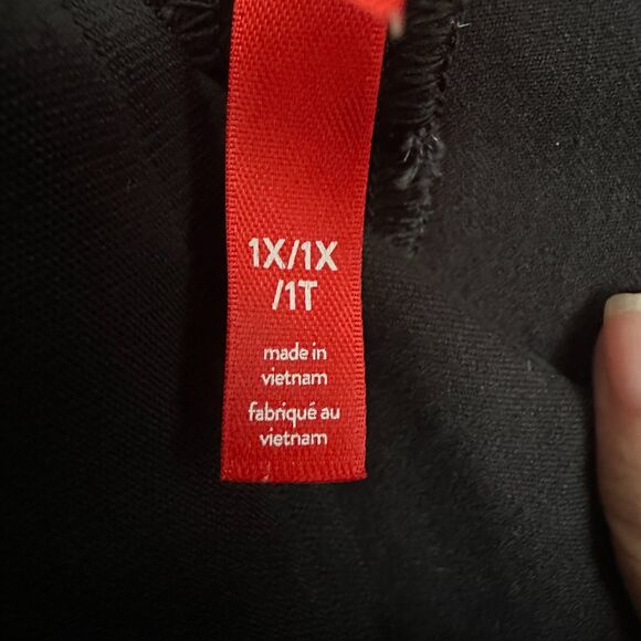 Spanx Black Wide Leg Capri Pant High Waist Pull On - Picture 3 of 14